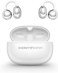 Energy Sistem Chicpods - Auriculares Bluetooth inalámbricos Open Sound (23H batería, cancelación de Ruido en Llamadas, IPX4 Resistentes al Agua, cómodos y Flexibles) Nieve