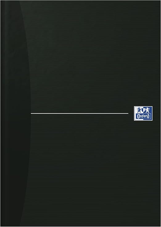 Oxford Smart Black - Bloc de notas A4, negro