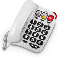 SPC Comfort Numbers 2 - Teléfono Fijo Mayores Teclas Grandes y Timbre Alto