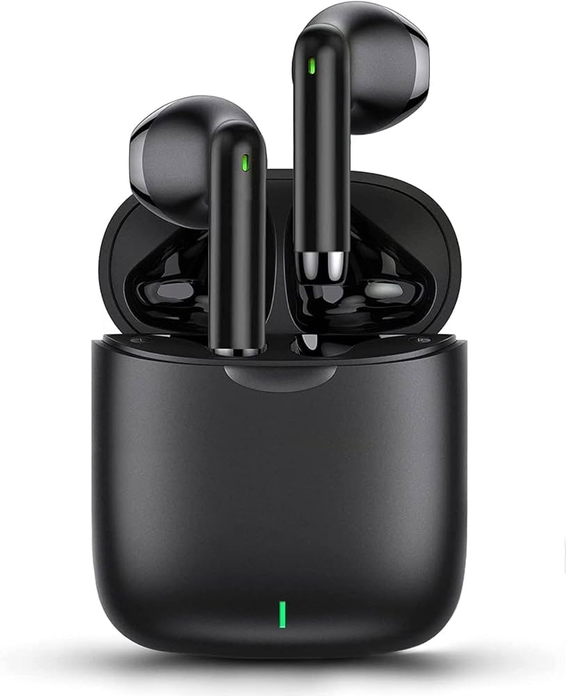 Auriculares Inalámbricos Bluetooth 5.3,Certificato MFi Apple Hi-Fi con Sonido estéreo Micrófono Incorporado con Caja de Carga,Auriculares Impermeables IPX7 para iPhone Android airpods Pro