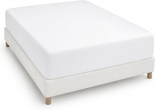 Degrees Home Collection - Sábana Bajera Ajustable 135x190x33 cm - Microfibra de poliéster, Calidad Oeko Tex sin tóxicos, Super Suave - Blanco