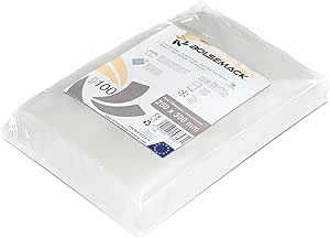 Bolsa gofrada envasado al vacio 250x300 mm. (25x30 cm.) 100 Unidades. Compatible con todo tipo de envasadoras domésticas | Sin BPA ni ftalatos | Bolsas de vacío para envasar alimentos