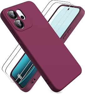 Ikziwreo Funda para Reno 14 FS 5G/OPPO Reno 14 F 5G - Burdeos