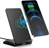 BHHB Cargador Inalámbrico Rápido Stand, 15W Certificación Wireless Charger Indicador Adaptativo Inteligente Estación Stand para iPhone 16 15 14 13 12 11 Pro MAX Samsung Galaxy Google Xiaomi etc