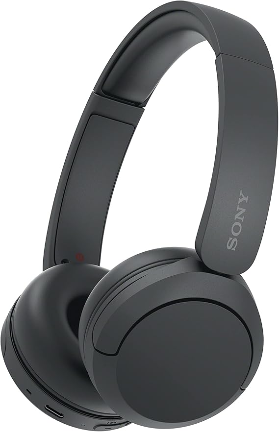 Auriculares de diadema inalámbricos Bluetooth Sony WH-CH520, sonido de , diseño ligero, 50 h de batería, carga rápida, ecualizador, llamadas nítidas, iOS y Android - Negro