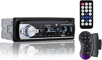 NK Auto Radio Coche con RDS - 1 DIN - 4x40W - Bluetooth 5.0, Función AUX, Reproductor MP3 y x2 USB, FM Sonido Estéreo, Manos Libres, Mando para Control Remoto, Pantalla LCD, iOS & Android (eMark)