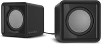 Speedlink TWOXO Stereo PC Speaker - aktive PC Lautsprecher mit 3,5mm Klinkenstecker, 10W, kleine PC Boxen für Desktop, Notebook, Laptop, kabelgebunden, schwarz