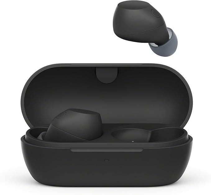 Sony WF-C710NSA Auriculares inalámbricos In-Ear con Cancelación de ruido, Ligeros, Controles táctiles, Conexión Multipunto, IPX4, hasta 40 h de batería, Carga rápida, iOS y Android - Negro