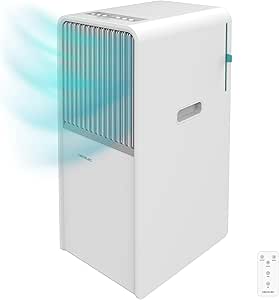 Cecotec Aire Acondicionado Portátil con Mando a Distancia ForceClima 7150 Style. 7000 BTU - 1750 Frigorías, Control Táctil, Pantalla LED, 4 Modos, 2 Velocidades, Temporizador, Cobertura 20m2
