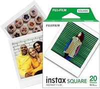 instax 16576520 Película fotográfica instantánea, Marco Color Blanco, Blanco, 20 Fotos