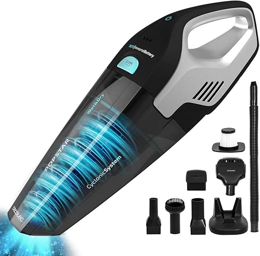 Cecotec Aspirador de Mano sin Cables Conga Popstar Micro 18,5V Animal Hand. 110W, Tecnología ciclónica sin Bolsas, Sólidos y Líquidos, Depósito 500 ml, Batería de Ion-Litio, Accesorio Mascotas