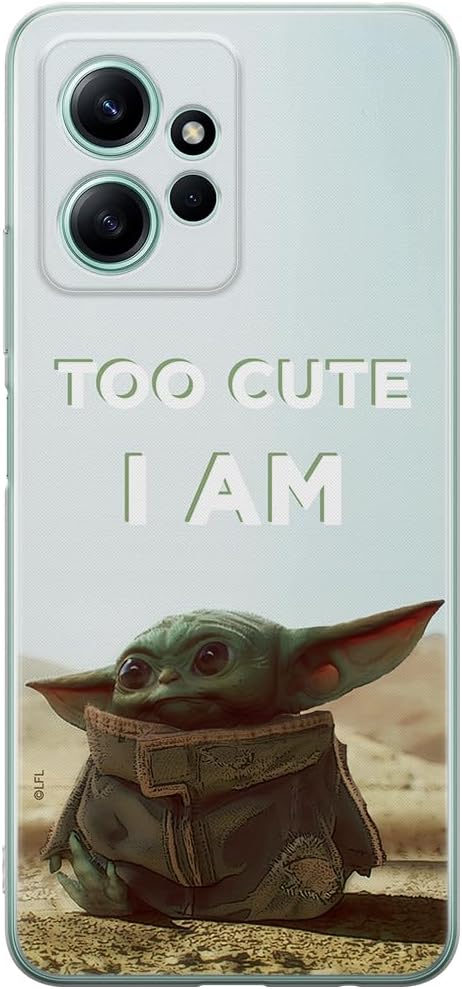 ERT GROUP Funda para teléfono móvil Xiaomi REDMI Note 12 4G Original y con Licencia Oficial de Star Wars con diseño Baby Yoda 004 Adaptada a la Forma del teléfono móvil, Funda Hecha de TPU