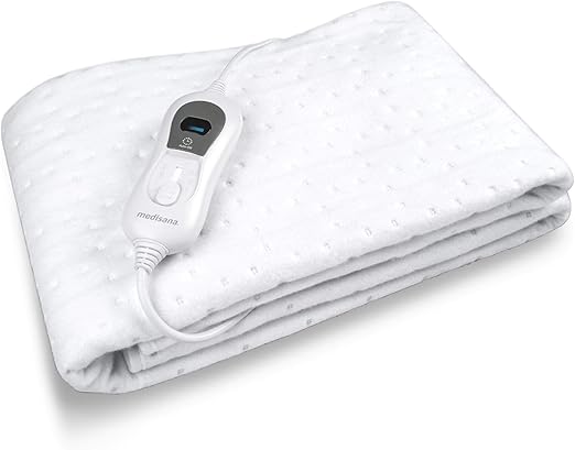 medisana HU 665 Calefacción bajo la cama, 150 x 80 cm, desconexión automática, protección contra sobrecalentamiento, 3 ajustes de temperatura, lavable adecuado para todos los colchones estándar
