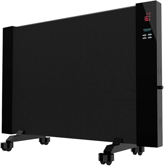 Cecotec Radiador Eléctrico Bajo Consumo Ready Warm 3100 Smart Now. 2000 W, Pantalla LCD, Temporizador, 2 Modos, Ruedas, Temporizador Regulable, Sistema de Protección, 15 m2