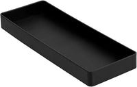 Thumbnail for Amazon Basics Rectangular Organizador de plástico, media bandeja para accesorios, 23.9 x 8.4 x 2.5 cm, negro