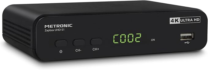 METRONIC 441701 Receptor Decodificador TDT 4K Ultra HD UHD-S1