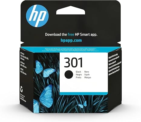 HP 301 Negro, Cartucho de Tinta Original