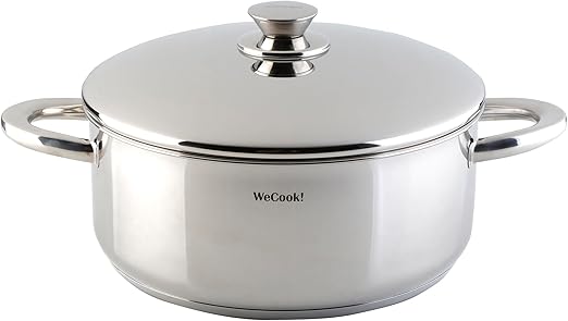 CAZUELA con tapa de acero INOX 22cm, WECOOK! PRO