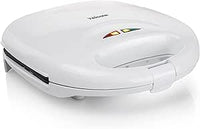 Tristar Sandwichmaker SA-3050, Kontaktgrill mit 0,7m Kabellänge, 750 Watt, 22x13cm Grillfläche, antihaftbeschichtet, mit Kontrollleuchte