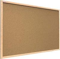 Thumbnail for ALLboards Tablón de Corcho con Marco de Madera 40x30cm, Tablón de Anuncios de Corcho Tablón de Anuncios