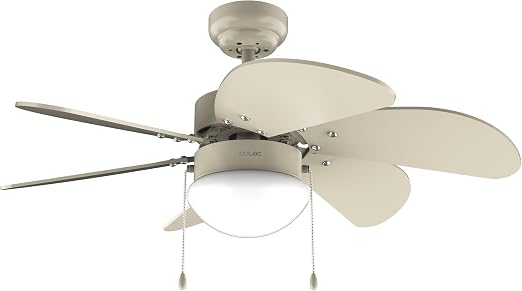 Cecotec Ventilador de Techo con Luz EnergySilence Aero 3600 Vision Full SunLight. 50 W, Diámetro 36", 3 Velocidades, 6 Aspas Reversibles, Modo winter-summer, Uso Sencillo, Interruptor en Cadena