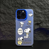 Funda para iPhone 16 Pro Max de 6,9 pulgadas, diseño de cachorro de dibujos animados, diseño divertido, carcasa trasera de PC y funda fina de TPU, resistente a los arañazos, única carcasa rígida