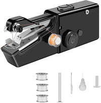YwuLy Máquina de coser a mano, mini máquina de coser portátil, inalámbrica, eléctrica, con accesorios de costura para principiantes, adecuada para costura, para ropa, telas, cutains,viaje en el hogar