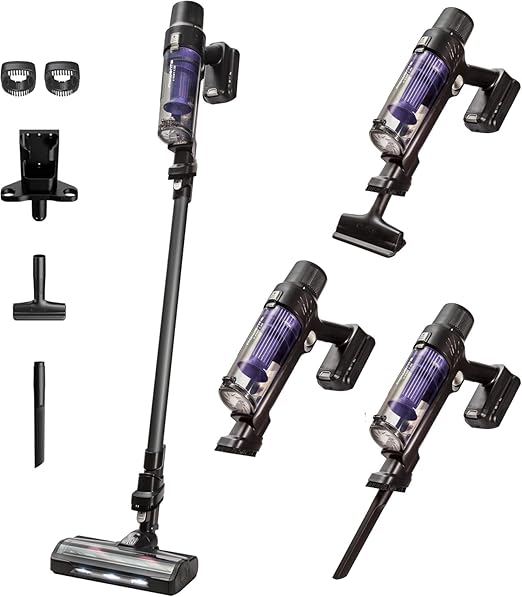 Rowenta X-PERT 7.60, Aspiradora Escoba Sin Cable, 140 W, Batería 45 Min, Ultraligero 2 kg, Cepillo con LED, Accesorios para Coche, Suelo y Techo, RH6A33WO