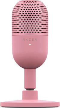 Razer Seiren V3 Mini - Micrófono USB ultracompacto - micrófono de condensador de 14mm (patrón de captación supercardioide, sensor Tap-to-Mute con indicador LED, amortiguador incorporado) Quartz