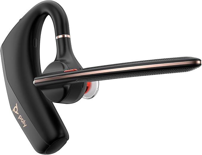 POLY Voyager Legend 50-M, Auricular Bluetooth con cancelación de Ruido por IA, diseño ergonómico, Control por Voz, autonomía 10 Horas, Caja de Carga, Negro
