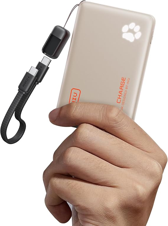 INIU Power Bank, Pequeño 45W Carga Rápida 10000mAh USB C Bateria Externa