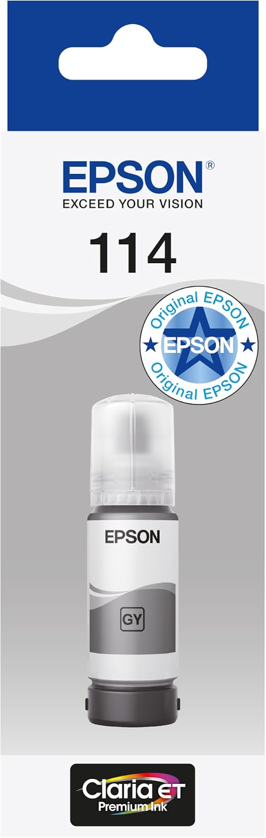 Epson Botellas de Tinta Originales EcoTank de la Serie 114 Color Negro BK