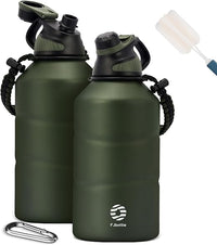 Fjbottle Botella Termica 1900ML con tapa magnética, sin BPA/sin Fugas botella agua acero inoxidable Gimnasio termo para deporte/bebida carbonatada
