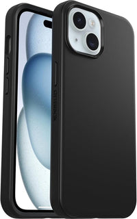 OtterBox Funda para iPhone 16e, 15, 14, 13 Symmetry, Resistente a Golpes y caídas,Funda Protectora Fina, Testada 3X con estándares Militares anticaídas, Negro