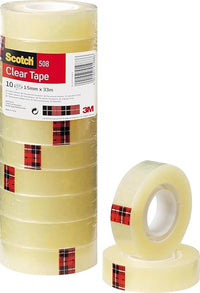 Thumbnail for Scotch Transparentes Klebeband 508- 10 Rollen - 15mm x 33m - Durchsichtiges Allzweckband für Schule, Heim und Büro