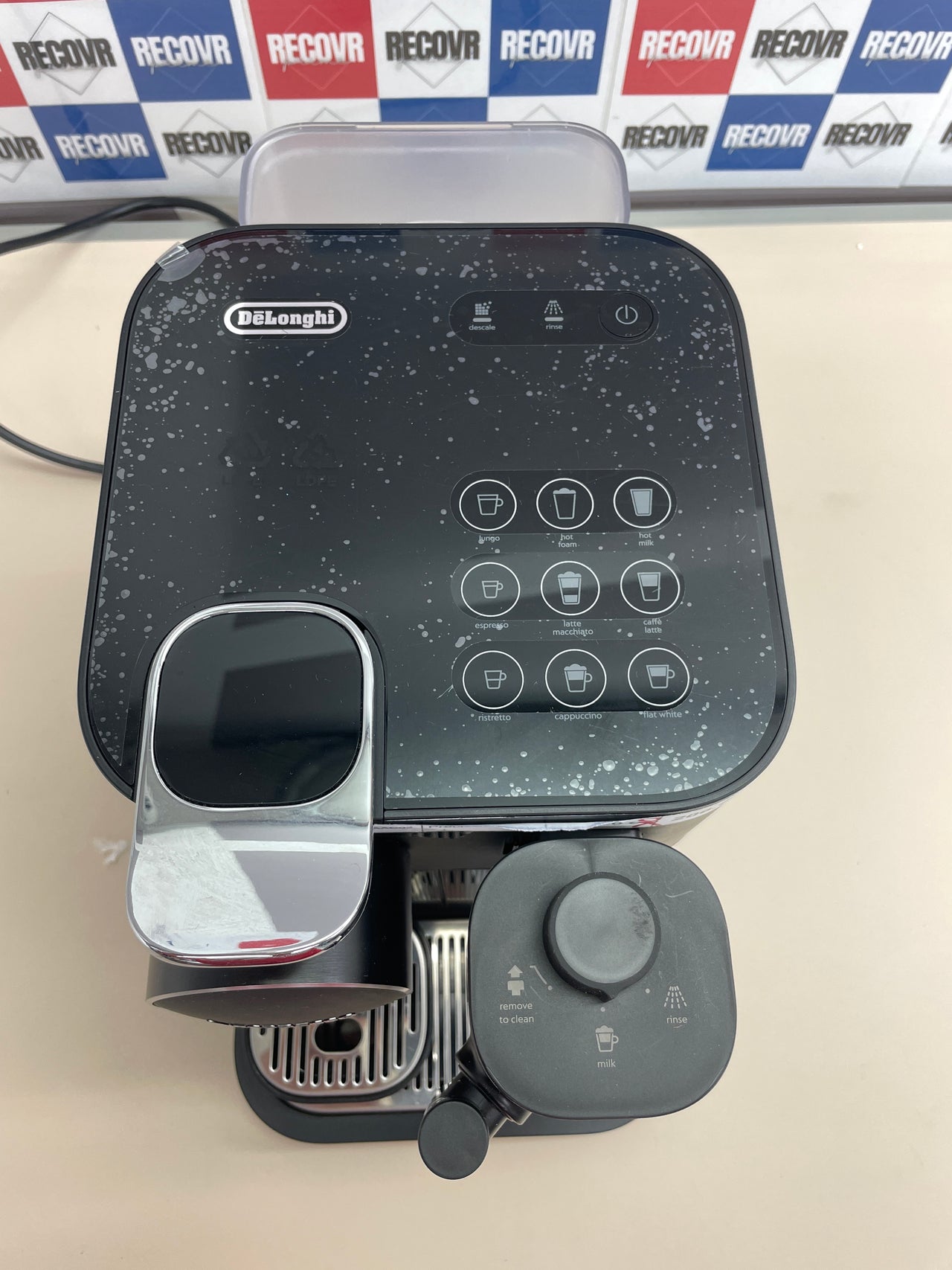 Nespresso Gran Lattissima EN640.B, Cafetera Automática, Cafetera de Cápsulas Monodosis, Leche Espumada Automática, Presión 19 Bares, Cappuccino, Latte, Sofisticado Negro Oscuro