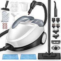 Thumbnail for Limpiador a Vapor, Steam Cleaner 28 Accesorios, 1,5 L 2000 W 4 bar, Vapor Bloqueable, Vaporeta Limpieza Hoga para Eliminar la Suciedad y la Grasa de Suelos, Muebles Tapizados y en el
