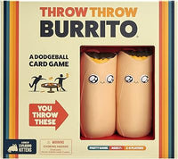 Exploding Kittens Throw Throw Burrito Card Games for Adults Teens &, Kids, A Dodgeball Card Game, Lingua Inglese