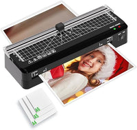 Plastificadora A4 Máquina plastificadora térmica A4 con 70 sg calentamiento rápido y Cortador de Papel. La plastificadora portátil con Función ABS para Colegio Oficina Hogar