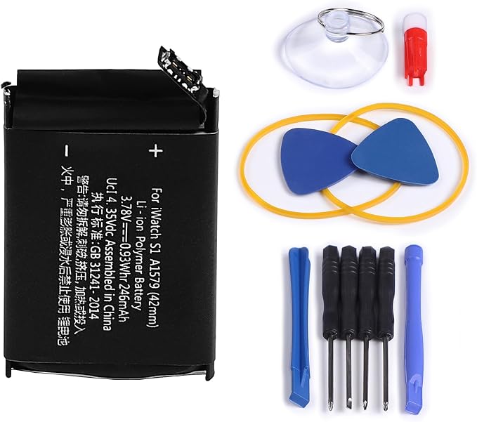 Batería A1579 para Apple Watch 1ª generación Serie 1 S1 42 mm, 3,78 V