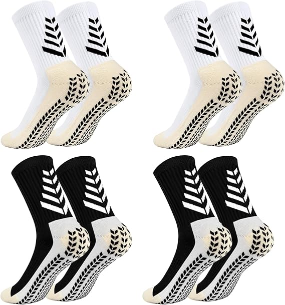 LUROON 3 Pares Calcetines de Fútbol Antideslizantes Calcetines de Corriendo Transpirables Calcetines de Atletismo Hombre Mujer Calcetines de Baloncesto Calcetines Deportivos