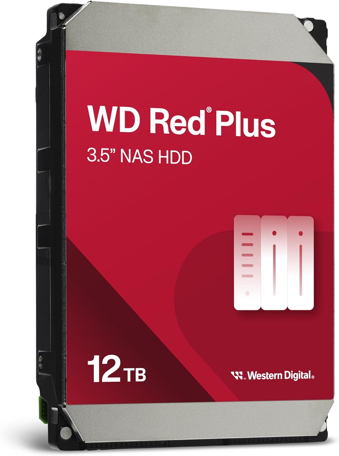 WD Red Plus 12TB NAS Disco Duro Interno 3,5" - 7200 RPM, SATA 6Gb/s, CMR, 512MB Caché