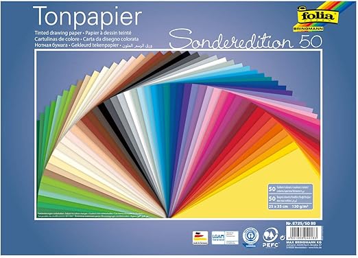 Folia - Papel (6725/50 99) , Modelos/colores Surtidos, 50 Hojas