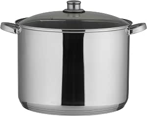 Olla Universal Axentia, de Acero Inoxidable, Acero Inoxidable, Plata, 20 Liter Volumen