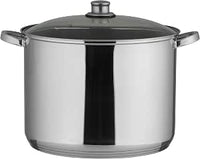 Olla Universal Axentia, de Acero Inoxidable, Acero Inoxidable, Plata, 20 Liter Volumen