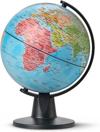 Idena 22068 - Globus mit politischem Kartenbild, ca. 11 cm Durchmesser, ideal für die Schule