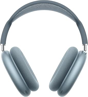 Apple AirPods MAX Auriculares inalámbricos de Diadema con cancelación Activa de Ruido de Nivel Profesional, Modo de Sonido Ambiente, Audio Espacial Personalizado, Carga por USB C, Azul