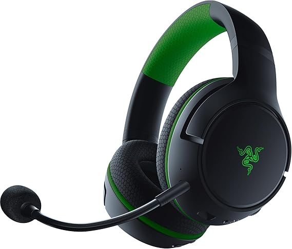 Razer Kaira Pro - Auriculares Wireless para Juegos de Móvil de Xbox y de Xbox Series X (Diafragmas de Titanio de 50 mm Triforce, Micrófono supercardioide HyperClear, Micrófono Móvil) Negro-Verde