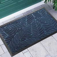 Yimobra Felpudo antisuciedad, lavable, 75 x 43 cm, antideslizante, para exteriores, antisuciedad y polvo, color azul
