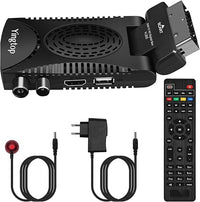 Decodificador TDT HD Mini, DVB-T T2 H.265 HEVC Full HD PVR, USB, HDMI, SCART,Sintonizador de televisión Digital Terrestre, decodificador terrestre1080p/ Dolby/MPEG-2/4
